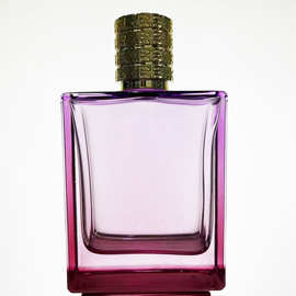 现货批发香水瓶100ml扁方形厚底喷雾瓶空瓶子电镀香水盖圆柱形