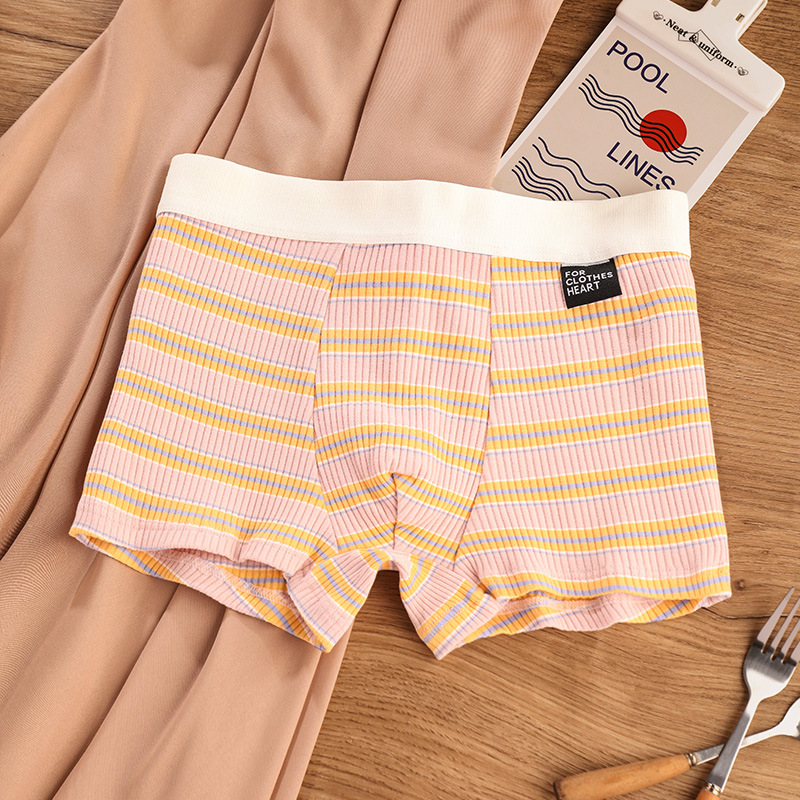 Ropa interior para hombre, pantalones de cuatro esquinas delgados de verano de algodón para bebé, antibacteriano y transpirable, pantalones cortos bóxer para adolescentes de algodón para niños, cabeza