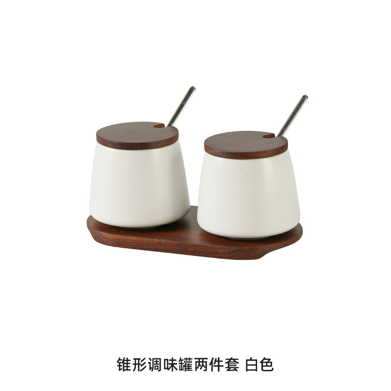 家庭用陶器調味料入れセット 調味料ボックス 調味料入れ 塩入れ 調味料ボトルセット Amazon|undefined