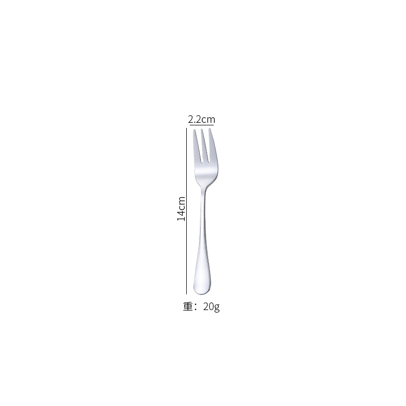 Stainless Steel Long Handle Spoon And Fork For Adults And Kids_voghion.com