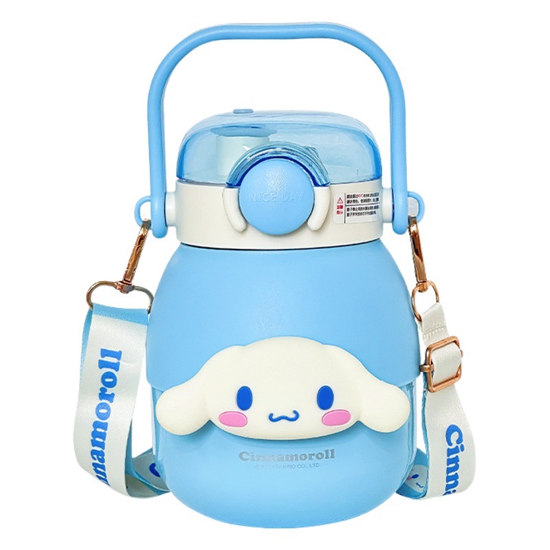 316 taza de vacío para niños sanliou coolomi taza de agua hembra de alto aspecto gran vientre taza al aire libre doble bebida taza de paja