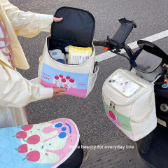 電気自動車吊り下げバッグ、防水大容量収納バッグ、ユニバーサル携帯電話充電器フロントバッグ、レインコート収納バッグ