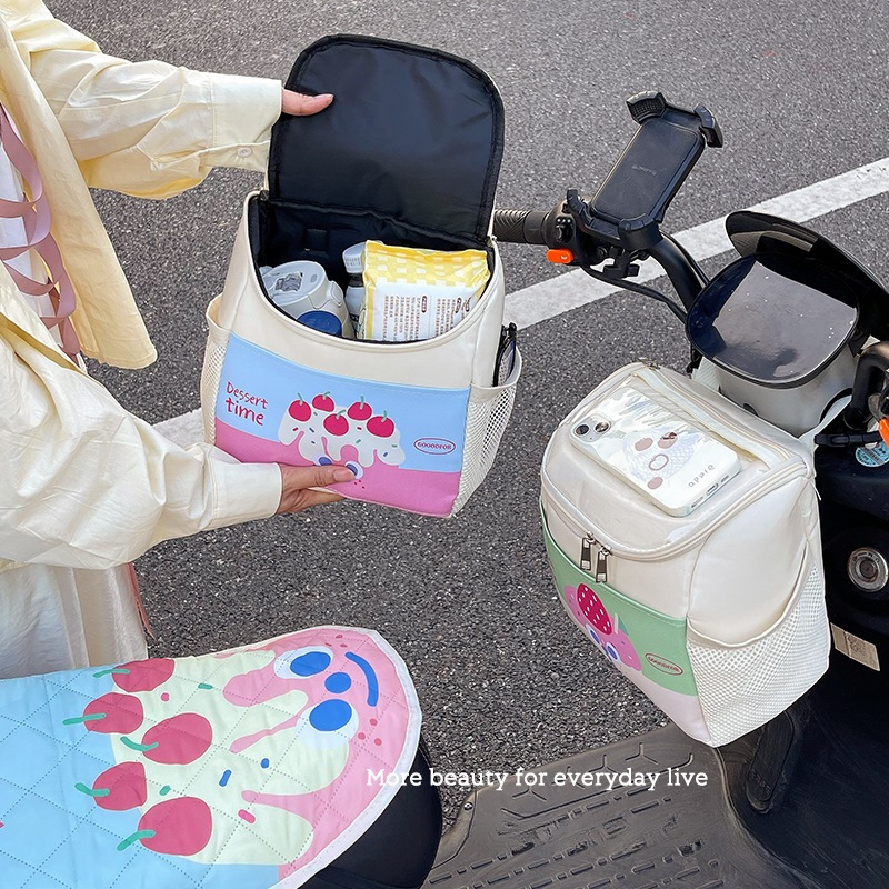 전기차 걸이가방, 방수 대용량 수납가방, 범용 휴대폰 충전기, 앞걸이가방, 비옷 수납가방