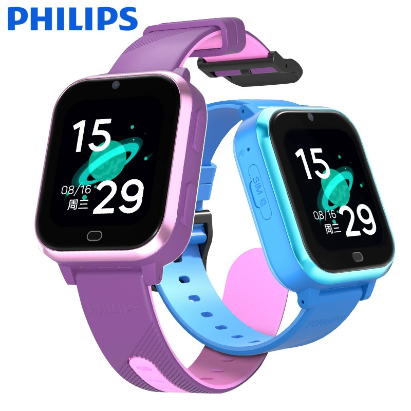 Children's safe waterproof watch for students, support function for all network communication standards, fall protection