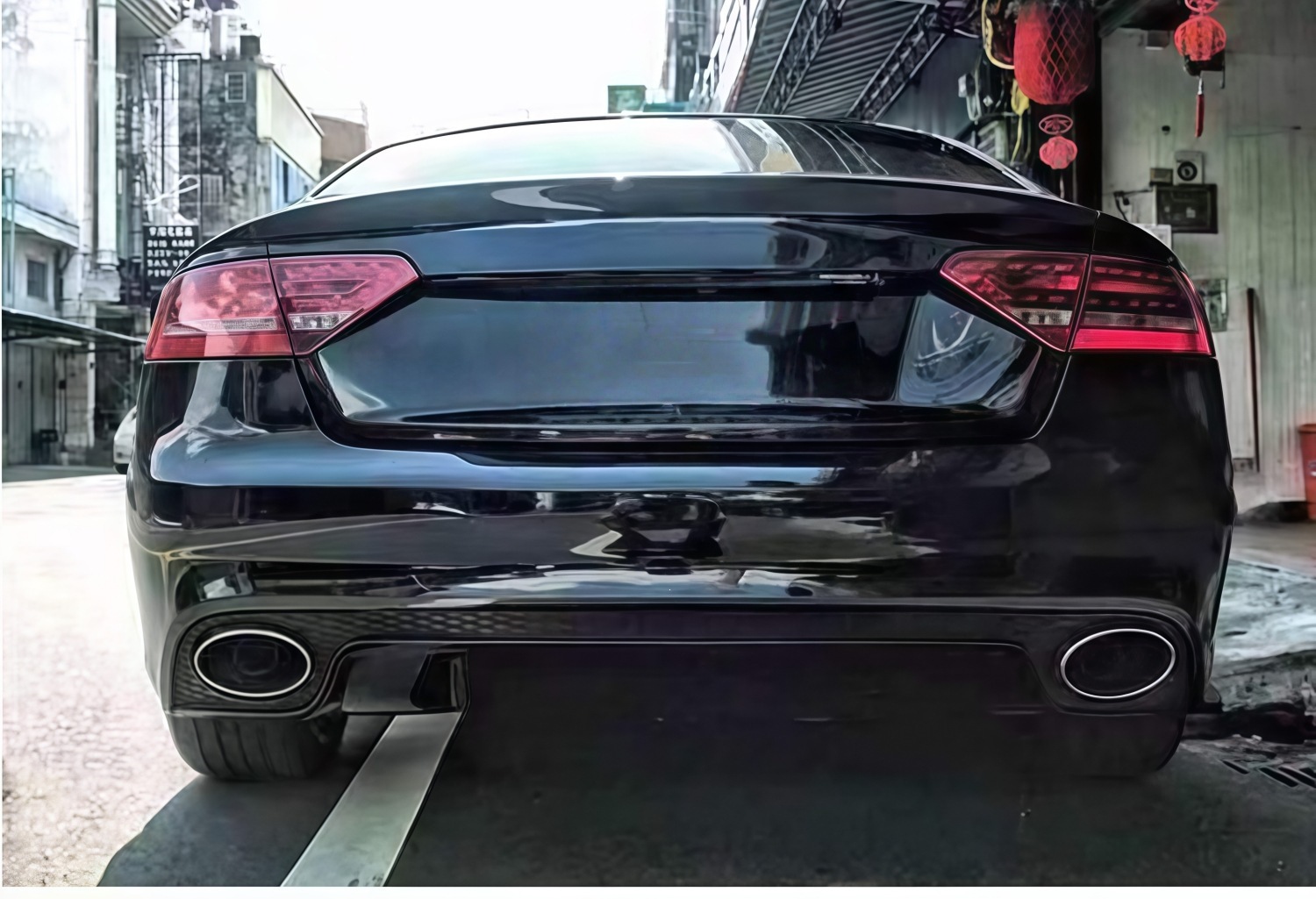 08-16 models, specifically designed for Audi A5 rear bumpers, RS5-style body kit, professional upgrade and modification parts, wholesale