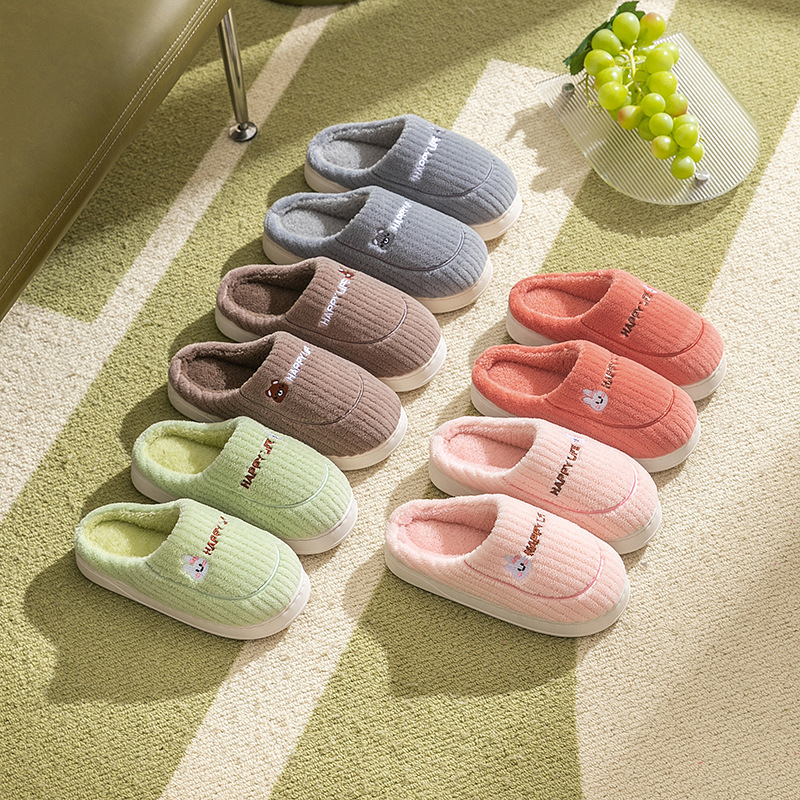 En stock Zapatillas de algodón Casa de las mujeres Otoño e Invierno interior cálido hogar zapatos pareja zapatillas hombres invierno casa Zapatos fabricante