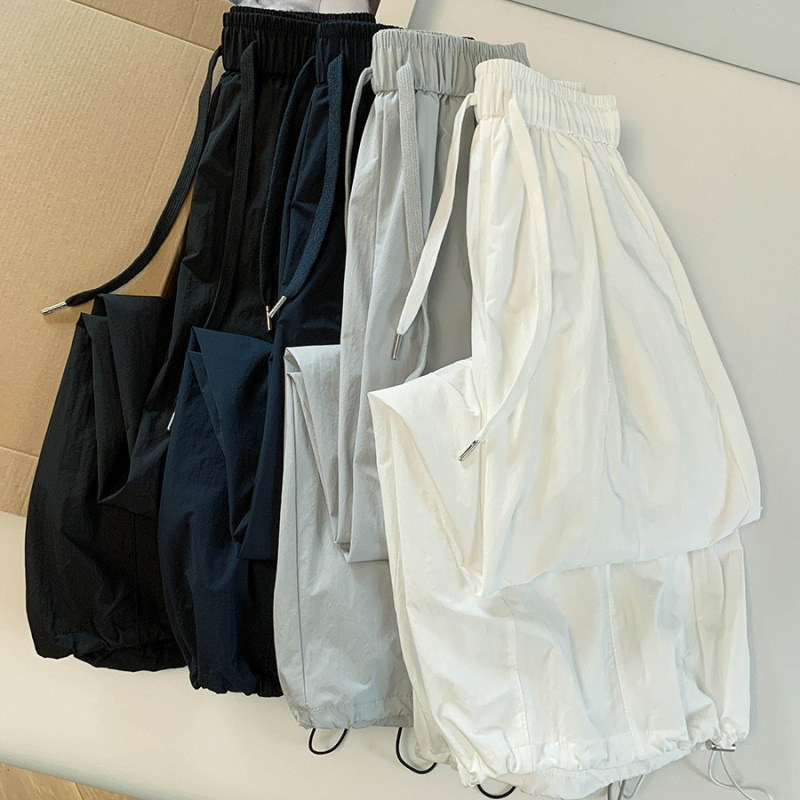 Korean-Style Relaxed Lantern Balloon Wide-Leg Pants for Women, Summer Lazy Style, Quick-Dry, Versatile Casual Bloomers/Skirt Pants