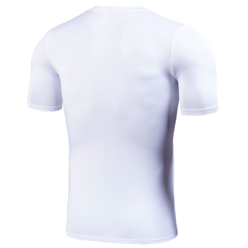Cross-border fitness wear for men summer elastic quick-drying PRO tights training V-neck casual sportswear short-sleeved T-shirt