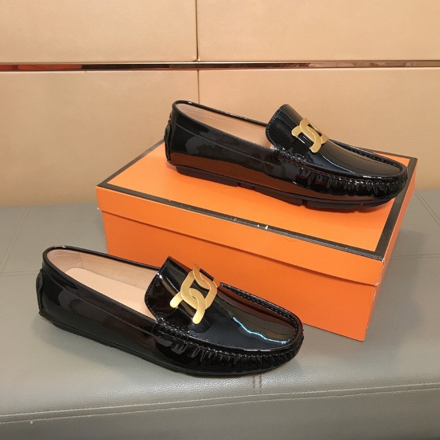 Damen Slipper Aus Lackleder Mit Schnalle Flache Freizeitschuhe_voghion.com