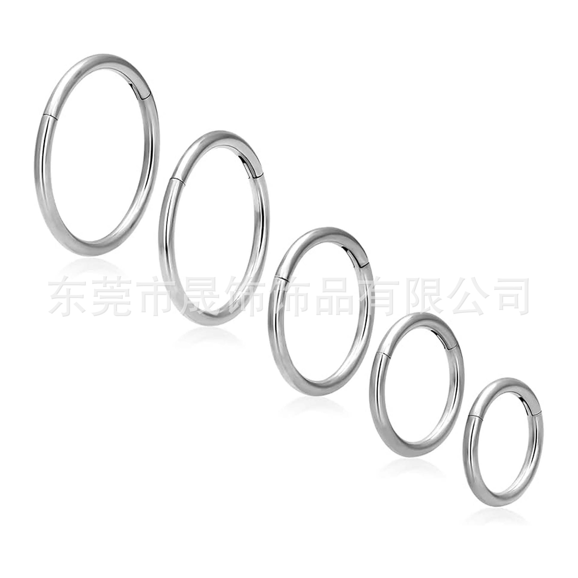 F136 Titanium 闭口圈 Helix Cartilage Stud 无缝 Ring Nose Hoop G23 Implant Grade Titanium Septum Earring Piercing Jewelry