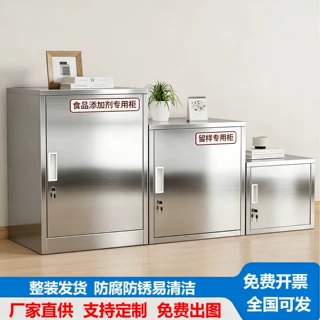 定制不锈钢留样柜食品添加剂专用柜食品厂药品柜单门储物收纳柜子