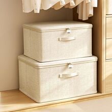 衣服收纳箱带pp板家用布艺折叠收纳筐衣物整理盒衣柜收纳源头工厂
