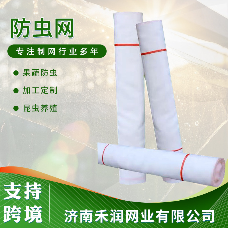 厂家销售防虫网 支持跨境加厚14-100目果蔬农用纱网大棚用 防虫网