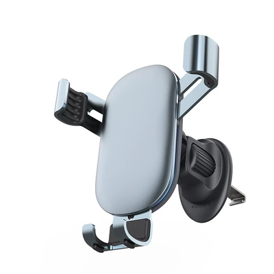 Car phone holder Phone Holder, Aluminum Alloy Universal - 24-brand-new-metal-upgrade-metal-hook-a031-light-blue-gray
