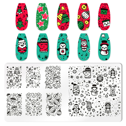Japanese cute cartoon nail art stamping plate tools DIY nail art stamping plate tools for nail salon