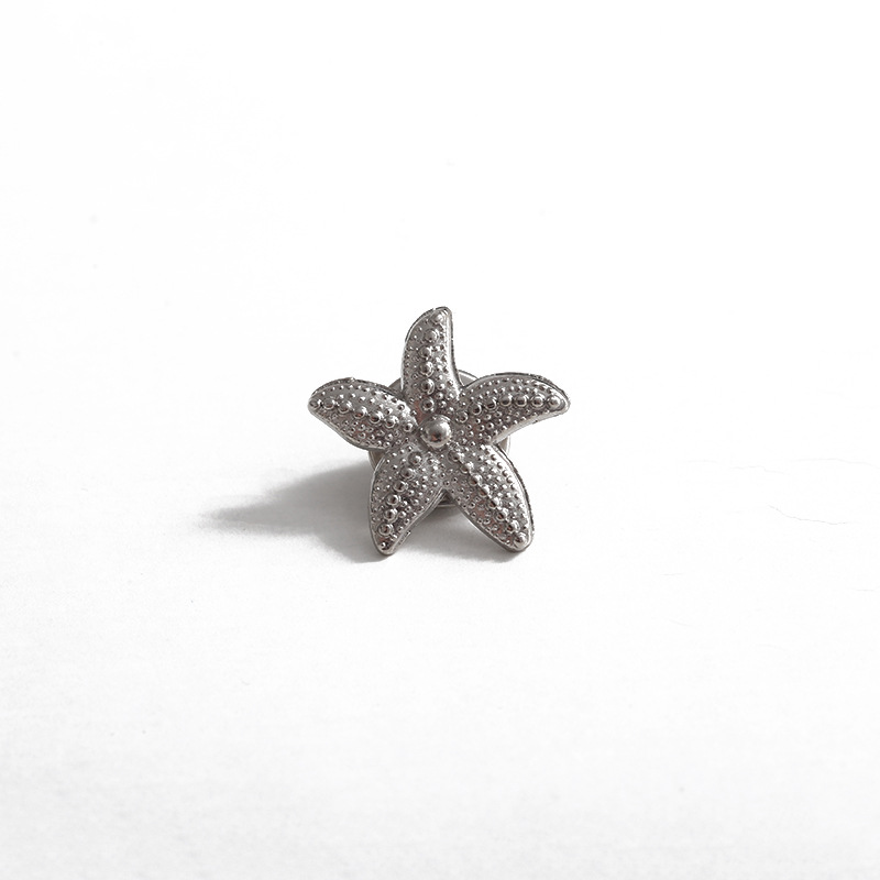 Broche étoile de mer dorée accessoire décoratif pour sac et chapeau_voghion.com