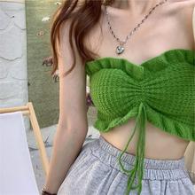 短袖小香风条纹针织衫女夏季薄款2025新款设计感修身法式上衣