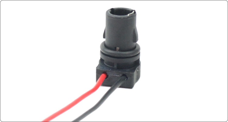 H21w car turn signal socket 120 ° Bay9s socket with bent pins and copper core wire