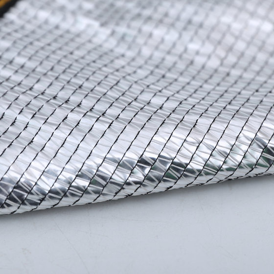 Aluminum Foil Sunshade Net Encrypted Thickened High Temperature Resistant Perforated Hedge Insulation Outdoor Courtyard Car Shed Sunscreen Net