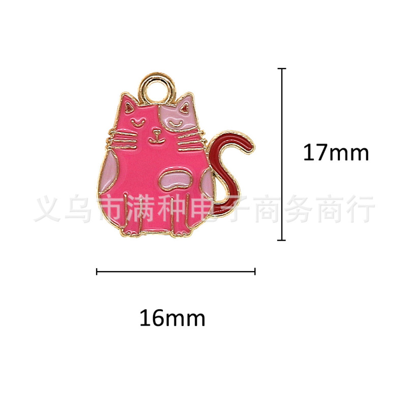 バレンタインデーピンクラブハートジュエリーアクセサリー diy ブレスレットキーホルダーネックレスペンダント合金オイルドリップペンダント|undefined