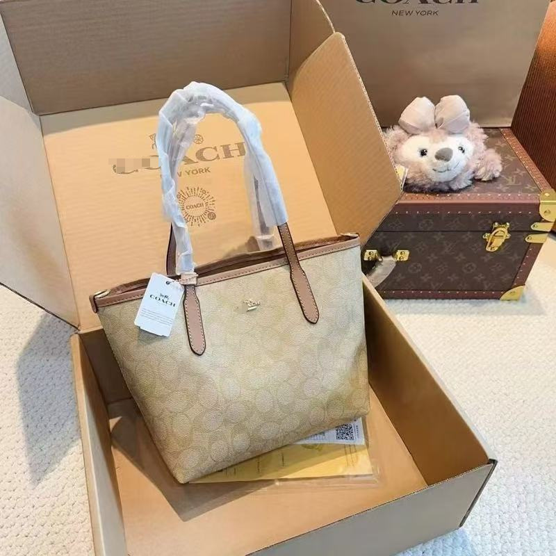Koujia city23 クラシックプリントミニトートバッグ女性旅行クロスボディポータブルショルダーライト多目的レディースバッグ|undefined