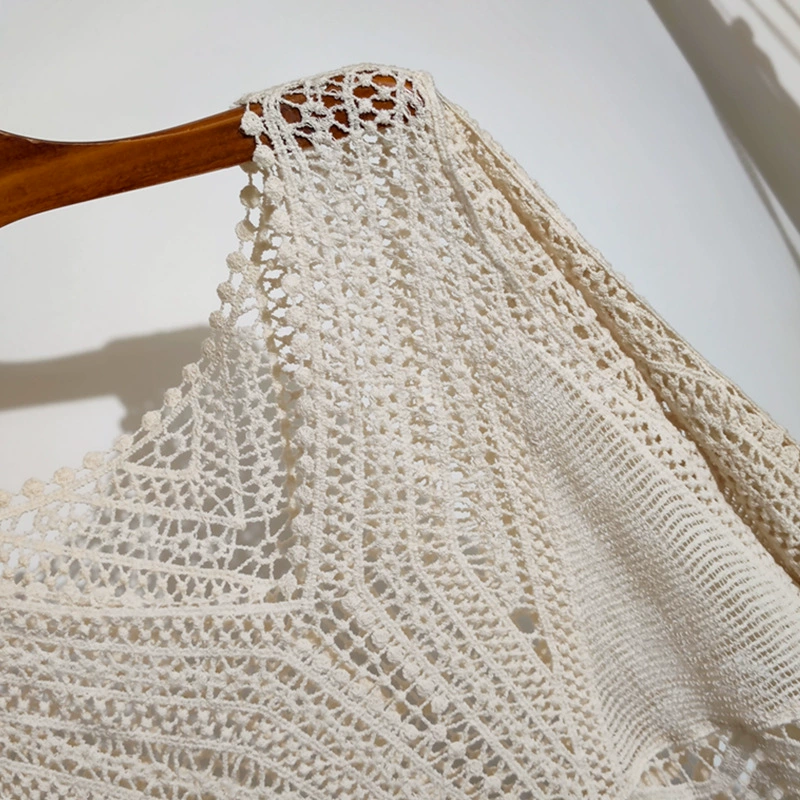 Knitted autumn sweater, long-sleeve, boho style, oversize