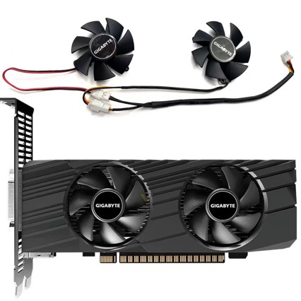 Brand new GIGABYTE/Gigabyte GTX1650 4GB low-profile graphics card fan FS1250-S2053A