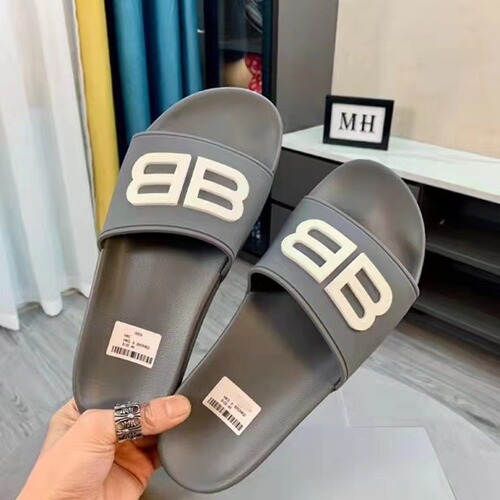 B-Brand Letter Slippers Paris B-Letter Glow-in-the-Dark One-Sided Slippers for Men and Women, Wholesale Couple Slippers for Plus Size