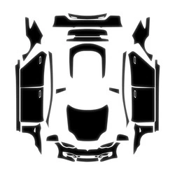 Car paint protective film Invisible Car Cover Pu - glossy-black-tpu-16-20-tesla-models