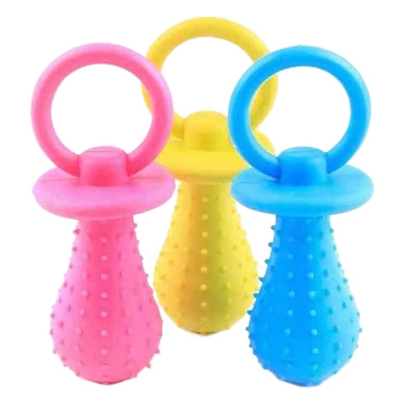 Juguete para mordedura de mascota TPR caucho molar juguete resistente a la mordedura perro Bell gran tamaño pequeño pezón suministros para mascotas image 1