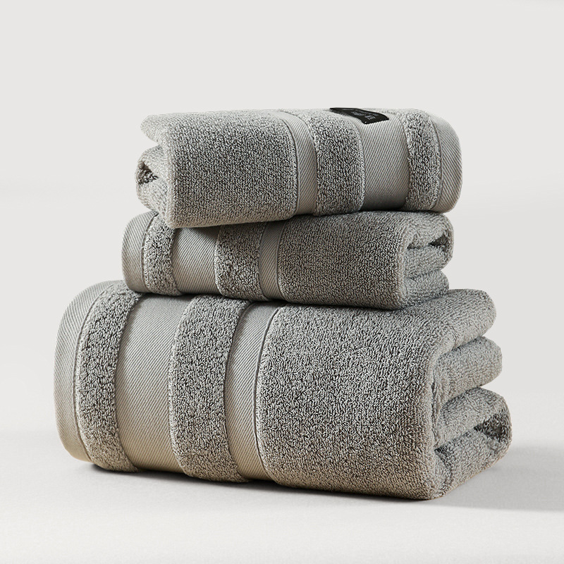 Toallas de baño de algodón puro tipo A toalla de baño grande al por mayor toalla de algodón de dos piezas engrosada suave absorbente hotel bordado para el hogar