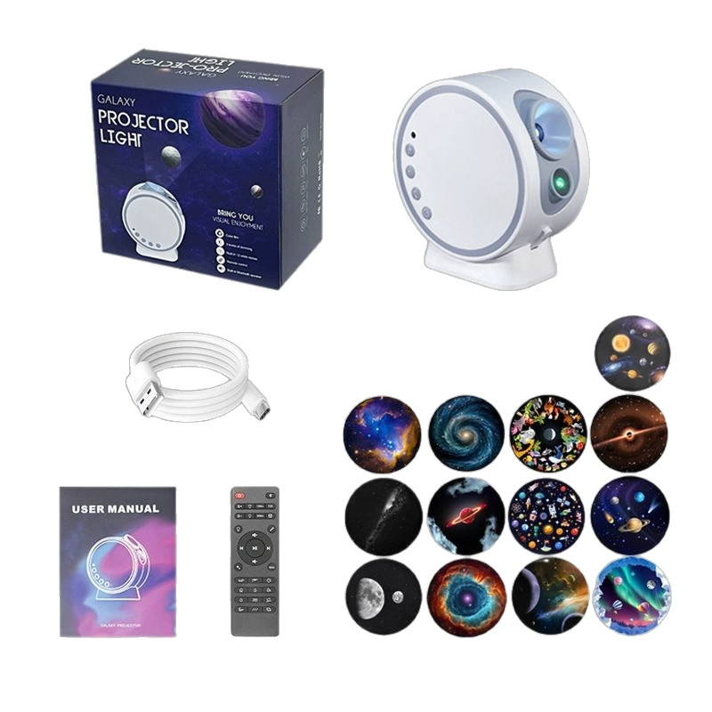 Starry sky, lamp with projector, lights, rotating night light, new collection