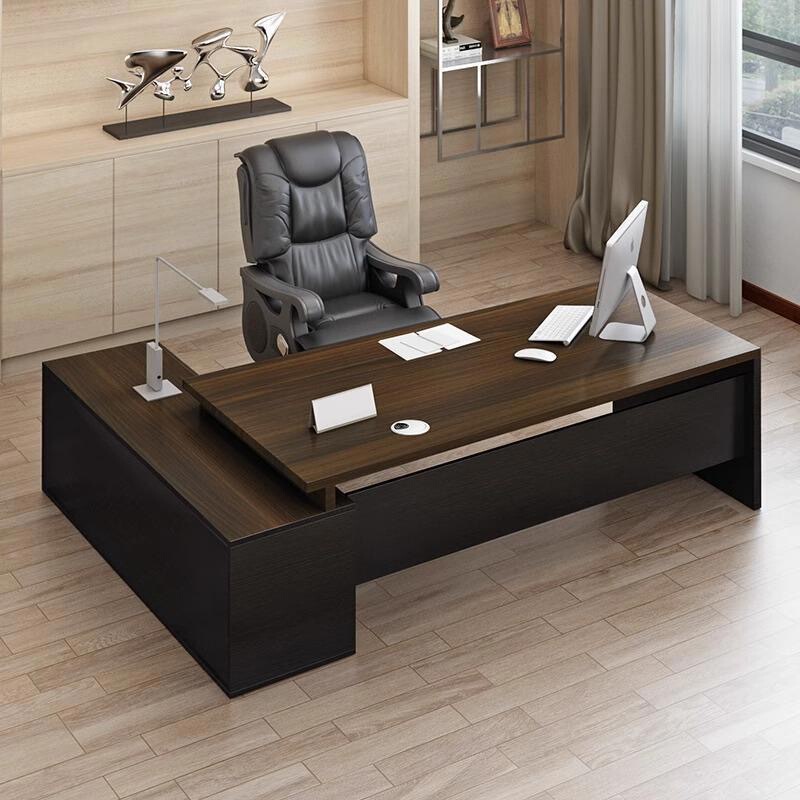 Simple New Style Office Desk Boss's Office Desk Staff Workstation Computer Desk Single Adjustable Office Desk