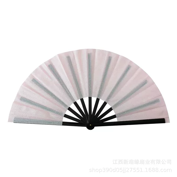 Plastic bone pink glitter (single fan)