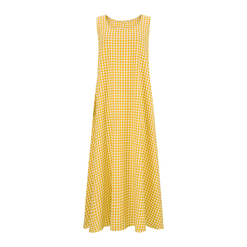 European and American Large Size New Plaid Sleeveless Flap Pocket Pants Dress, Large Quantity in Stock, 7 Colors, 8 Sizes Available European and American Large Size New Plaid Sleeveless Flap Pocket Pants Dress, Large Quantity in Stock, 7 Colors, 8 Sizes Available