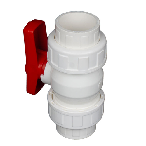 PVC double by order valve double live ball valve 25 32 40 50 water pipe fittings 75 pipe fittings switch valve 63
