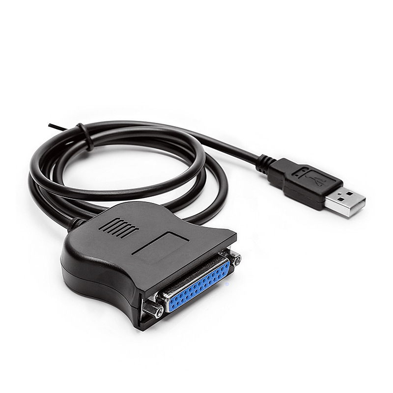 USB转老式并口打印机线1284打印机线CN36针IEEE连接/DB25孔打印线