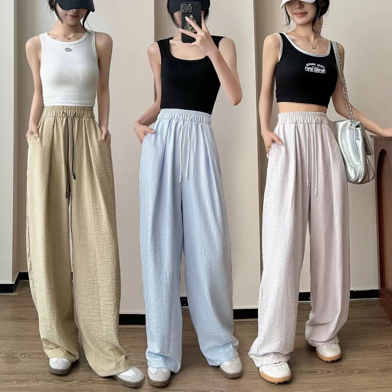 Nipple Paper Pants for Women's Small Narrow Slim Sagging Wide Leg Yamamoto Pants Cream Yellow Mousse Pants Acetic Acid Air Pants Nipple Paper Pants for Women's Small Narrow Slim Sagging Wide Leg Yamamoto Pants Cream Yellow Mousse Pants Acetic Acid Air Pants
