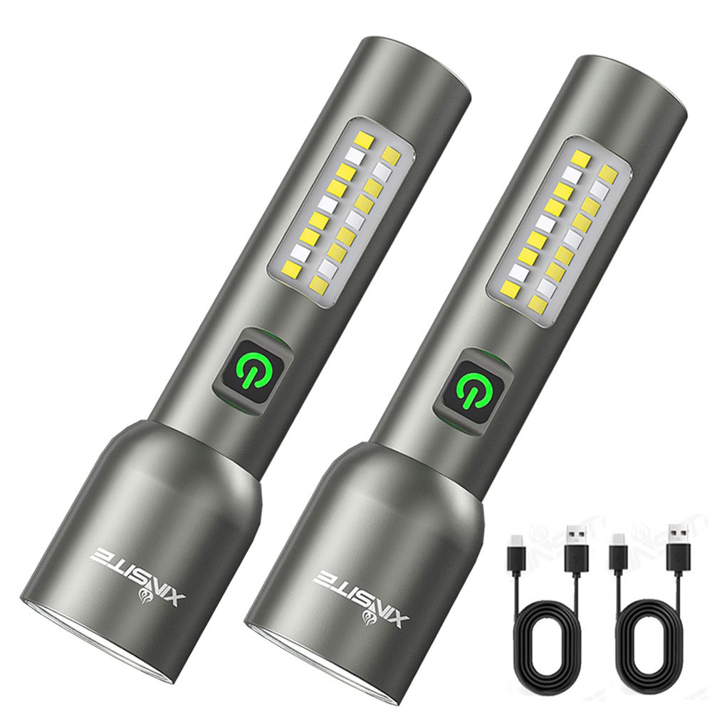 Nuevas linternas transfronterizas láser blanco al aire libre luz de resaltado luz de pesca nocturna larga duración luz de emergencia luz de trabajo