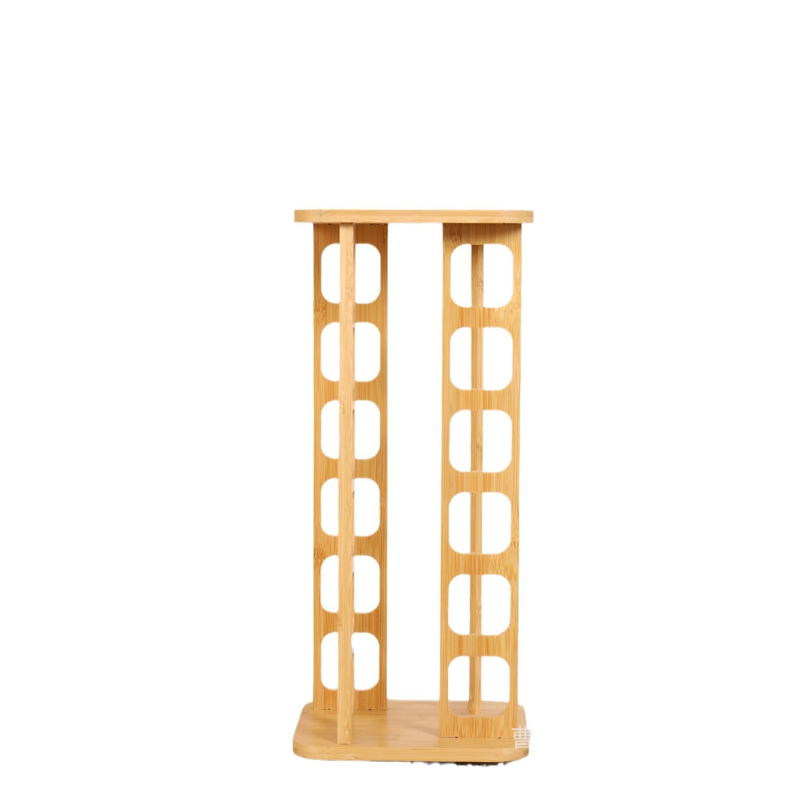 Rack de condimento de madera cuadrada para cocina doméstica condimento giratorio condimento de botella de condimento de gran capacidad multi-especificación