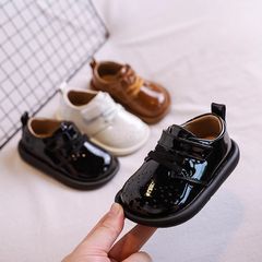 2025 子供の英国スタイルの小さな革靴男の子カジュアル多用途外国貿易子供靴女の子幼児ベビー革靴