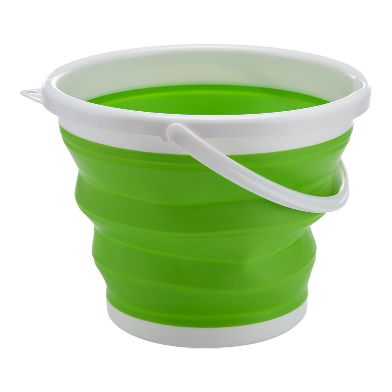 Cubo plegable Cubo de limpieza portátil de limpieza de elevación de agua de almacenamiento de plástico para el hogar limpieza 3L5 L 10L pesca lavado de coches