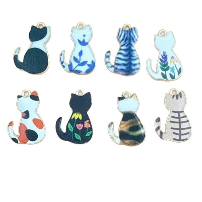 Cartoon cute golden pendant, necklace and bracelet, jewelry, DIY