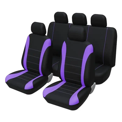 Universal seat cover — Cross-Border Foreign Trade Mexico Car Seat - purple-front-single-seat-2-piece-set