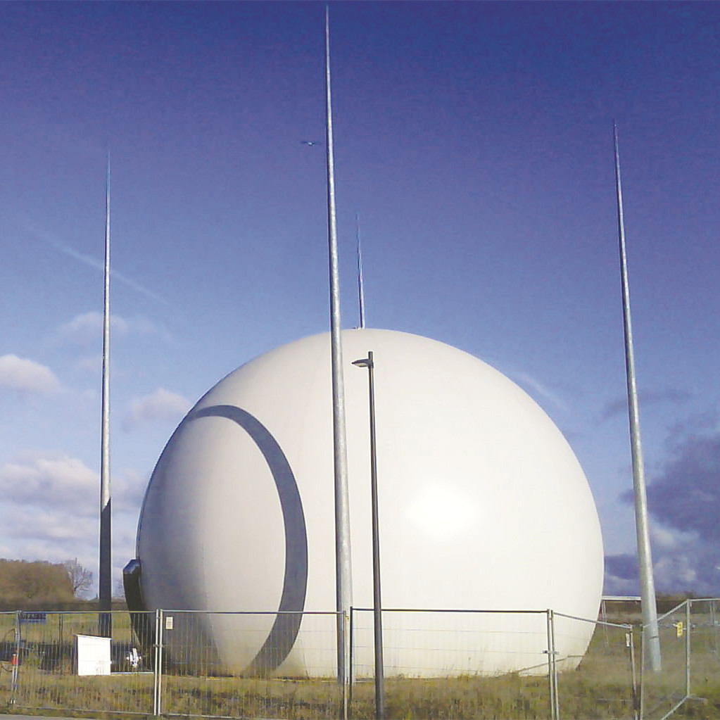 大型沼气收集缓存装置 球形双膜储气柜 柔性恒压储气设备