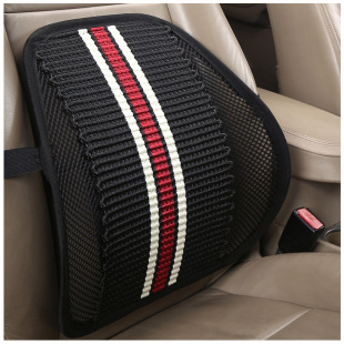 汽車護腰靠墊夏季冰絲涼透氣靠背墊車用座椅腰部支撐腰墊腰枕腰托