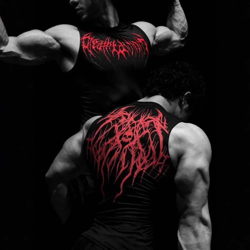 Breathedivinity New Venom Quick-Drying Vest Formal Wear Men's Fitness High-Elasticity Muscle Training T-Shirt