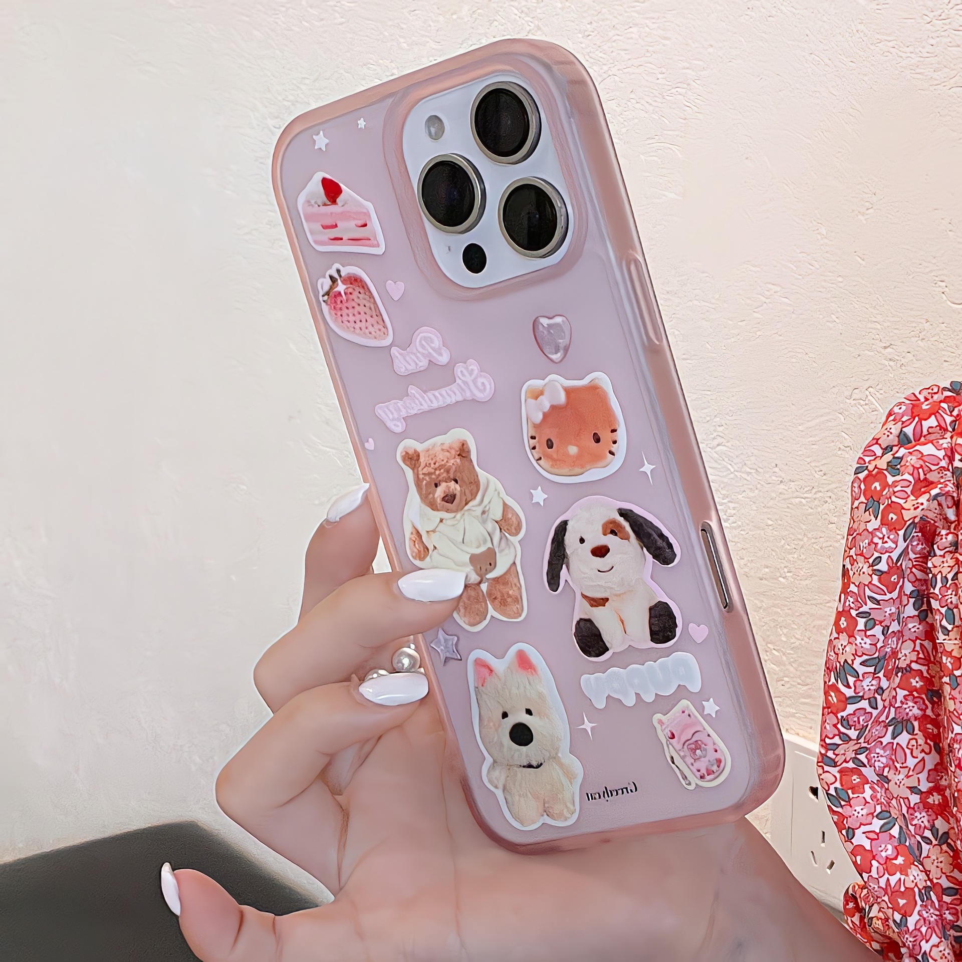 Divertido color pequeño de dibujos animados iPhone16promax para 15Por Apple 13 funda para teléfono móvil 16 niña 14Pro