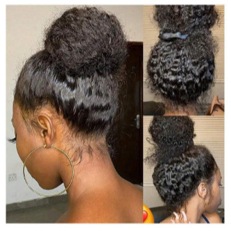 AliExpress Cross-border Europa y Estados Unidos nuevos productos pelucas damas europeas y americanas encaje delantero de fibra química casco negro de longitud media cabello liso