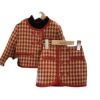 Autumn demi-season set, children's skirt, Chanel style, Korean style, western style